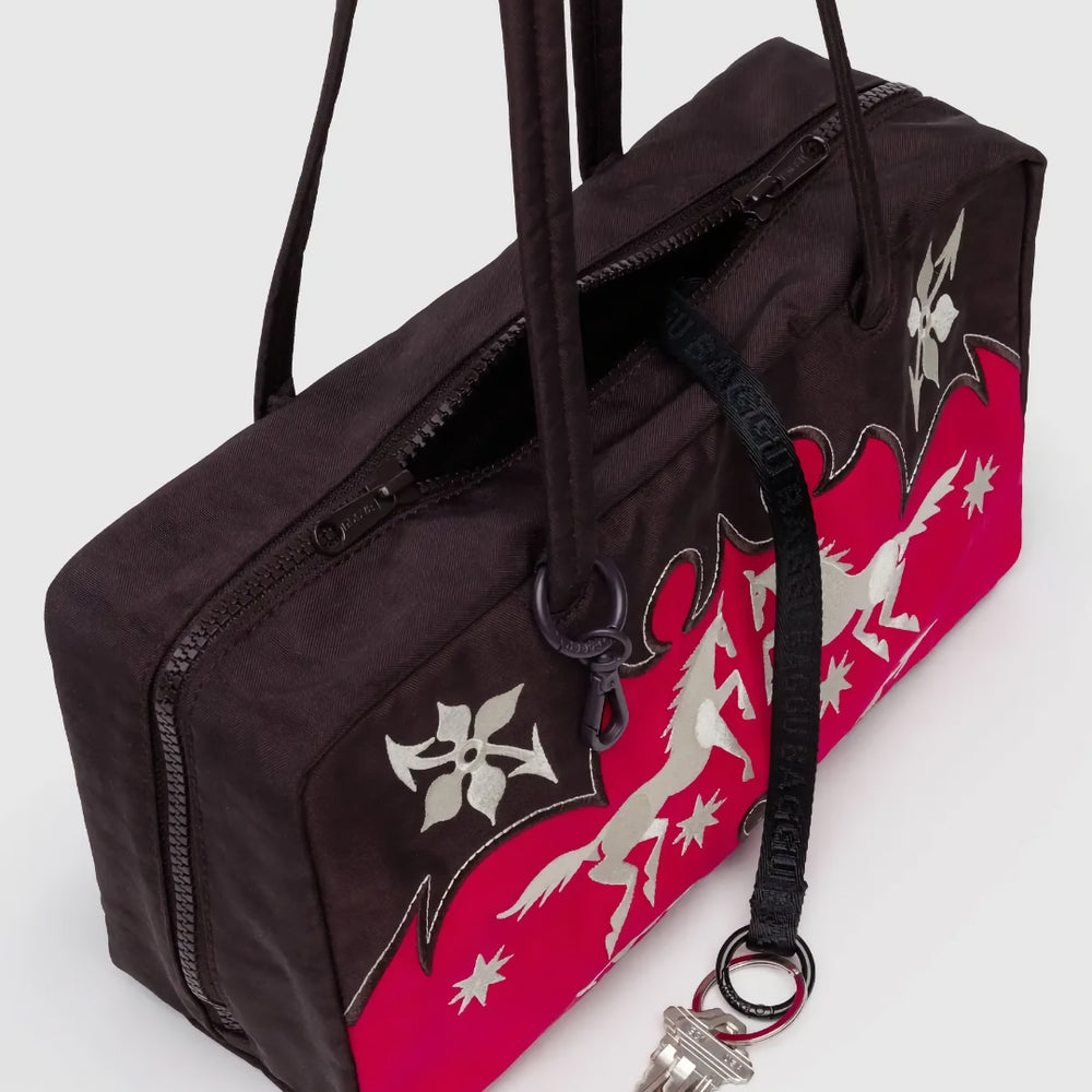
                      
                        Small Nylon Bowler Bag - Western Appliqué [PRE ORDER]
                      
                    