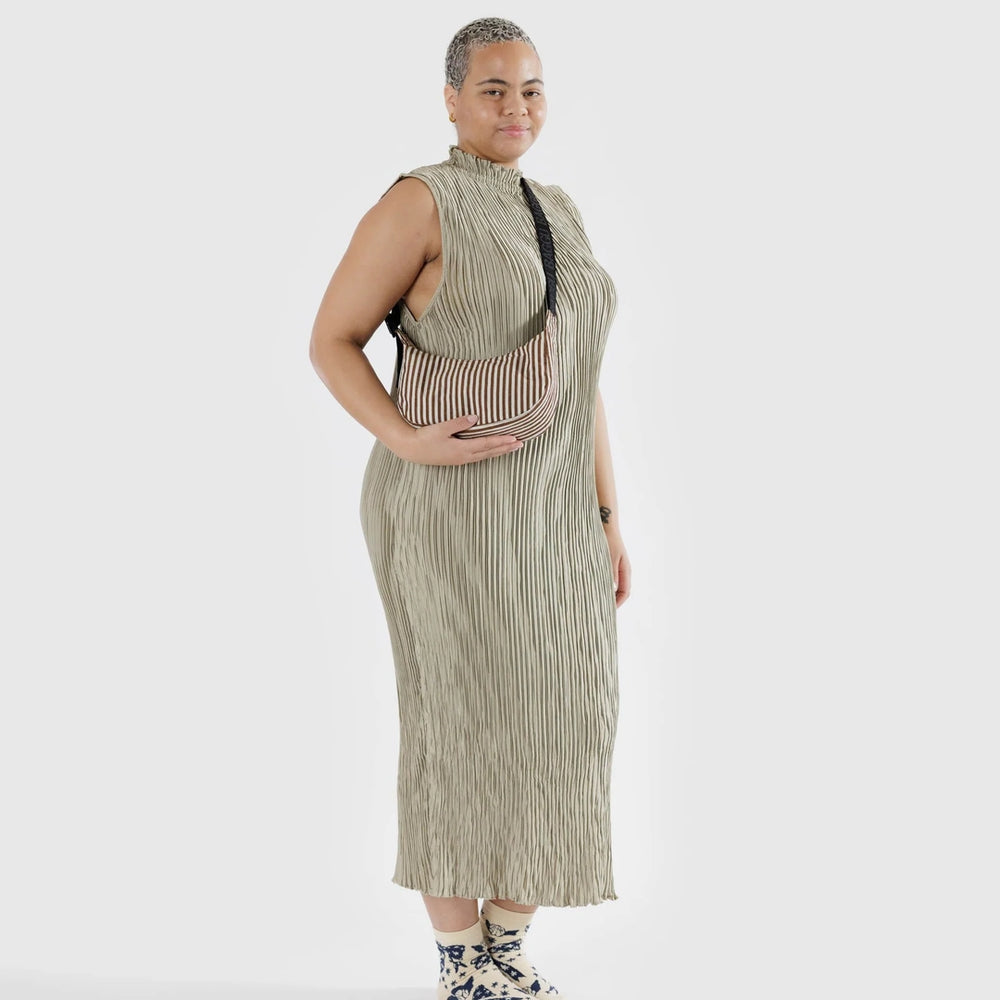 
                      
                        Small Crescent Bag - Brown Stripe
                      
                    