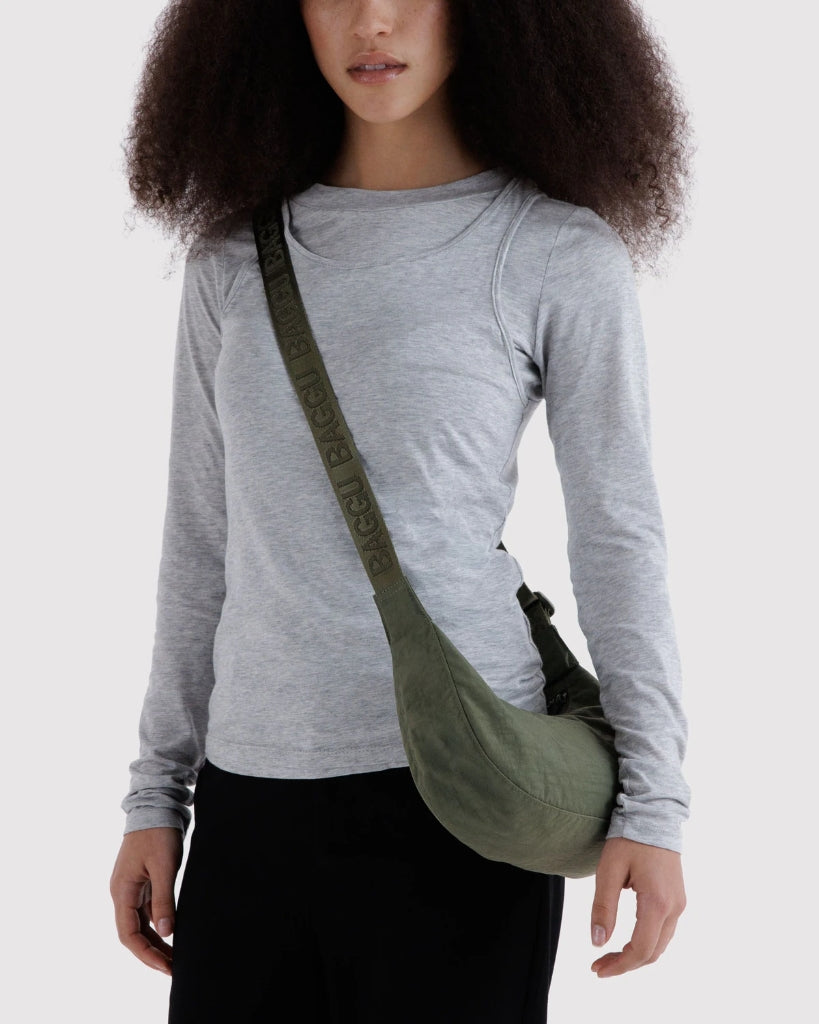 Small Crescent Bag - Caper