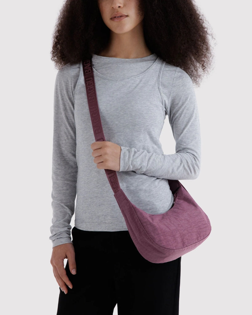 Small Crescent Bag - Wild Plum