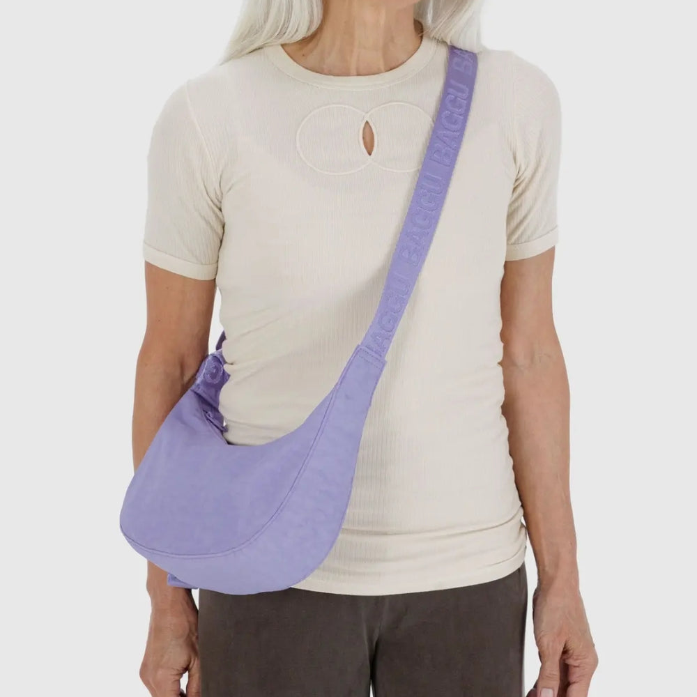 Small Crescent Bag - Wisteria
