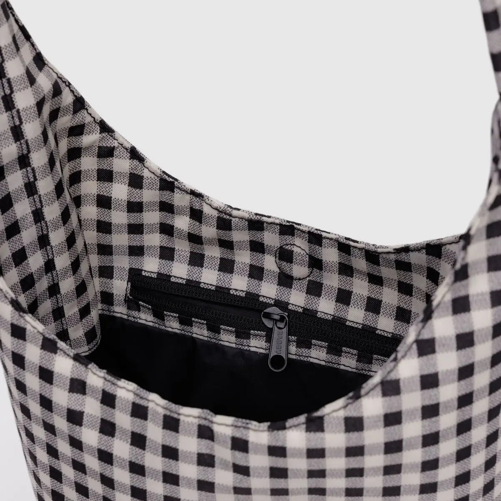 
                      
                        Small Nylon Sling Bag - Black & White Gingham [PRE ORDER]
                      
                    