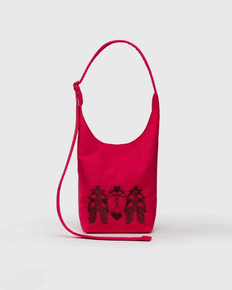 Small Nylon Sling Bag - Embroidered Cowgirl [PRE ORDER]