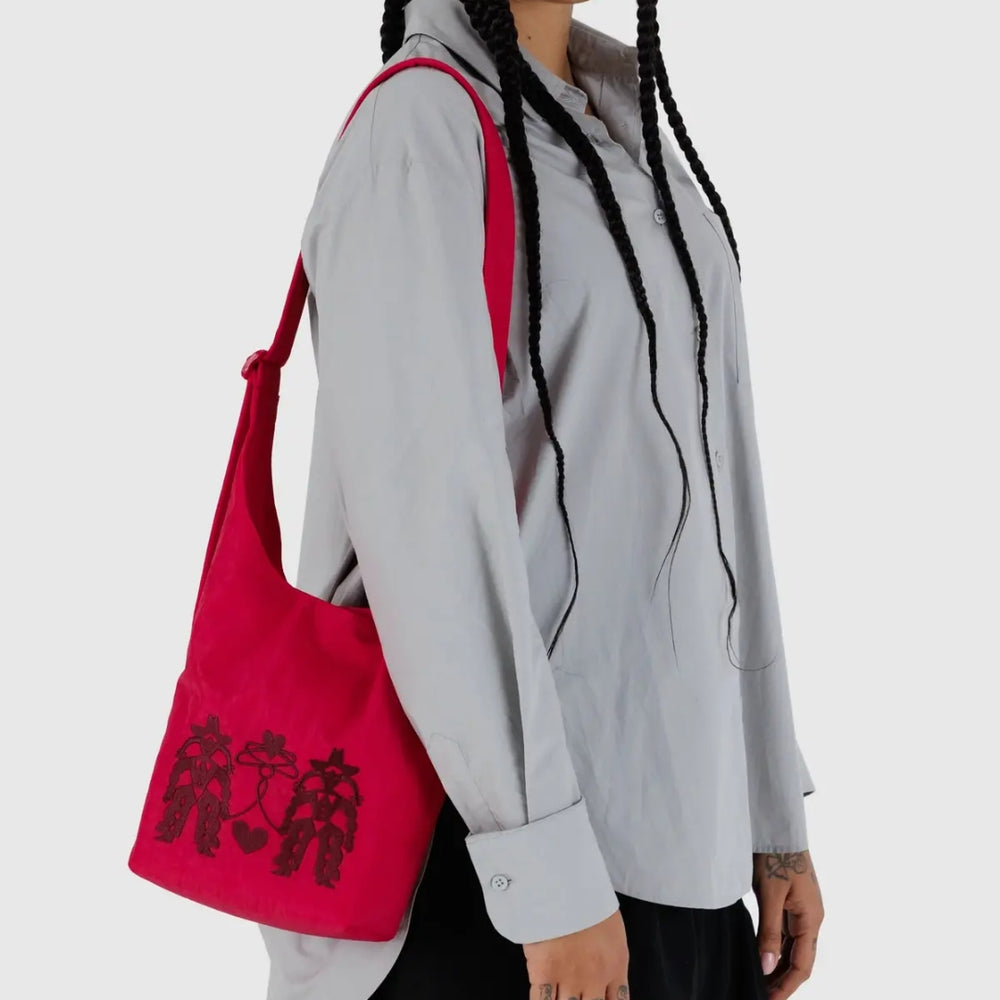 Small Nylon Sling Bag - Embroidered Cowgirl [PRE ORDER]