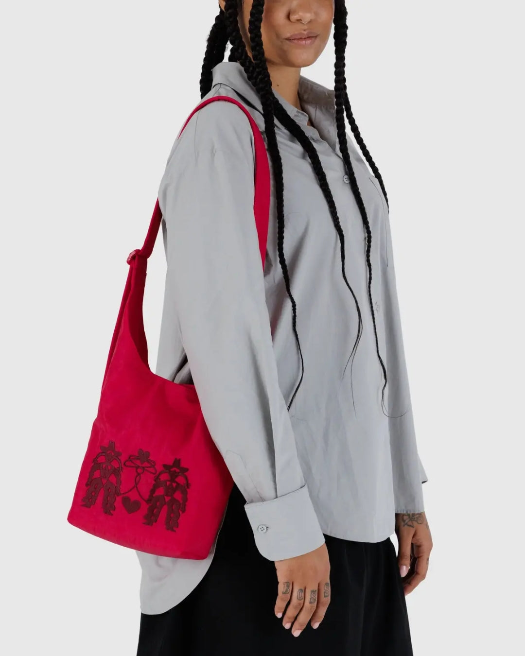 Small Nylon Sling Bag - Embroidered Cowgirl [PRE ORDER]