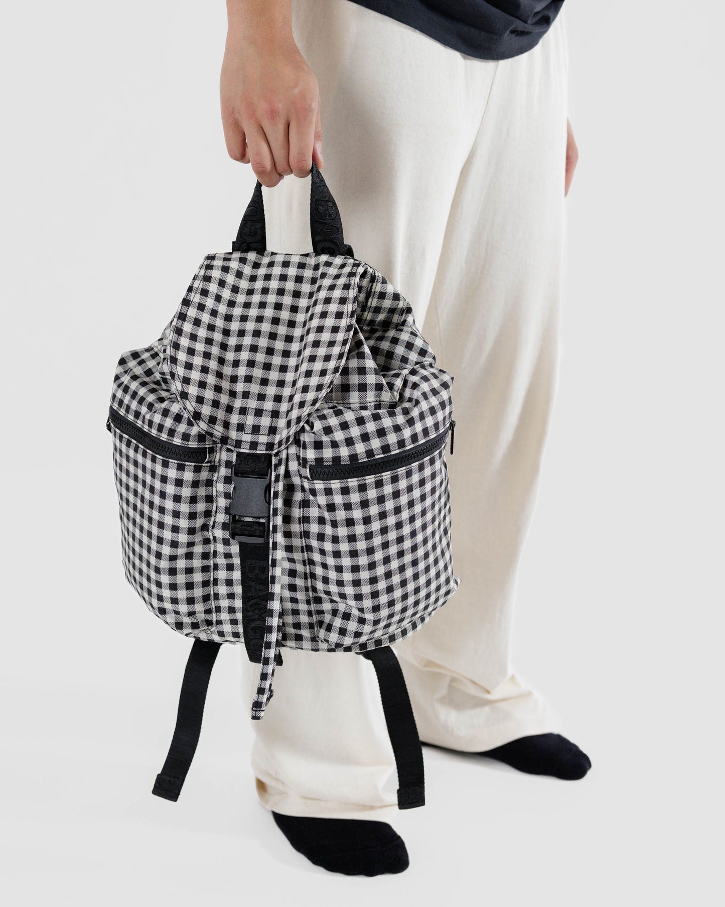 Sport Backpack - Black & White Gingham [PRE ORDER]