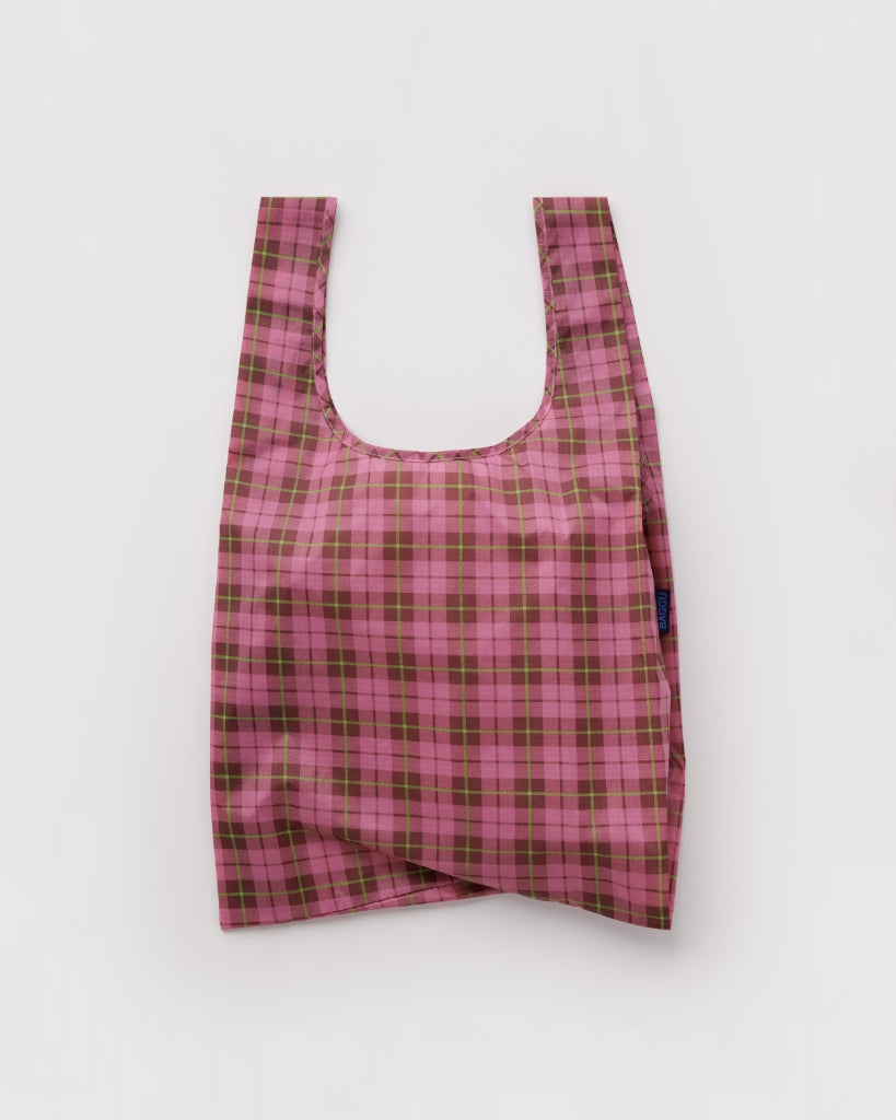 Standard Reusable Bag - Azalea Pink Tartan [PRE ORDER]