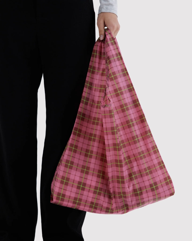 Standard Reusable Bag - Azalea Pink Tartan [PRE ORDER]