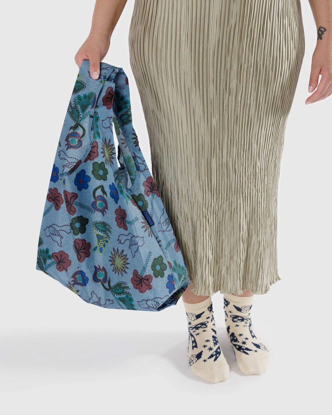 Standard Reusable Bag - Digital Denim Birds