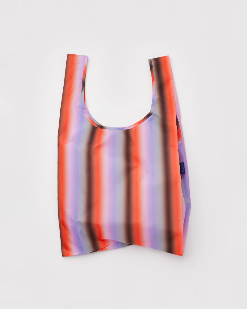 Standard Reusable Bag - Gradient Stripe Poppy & Lilac