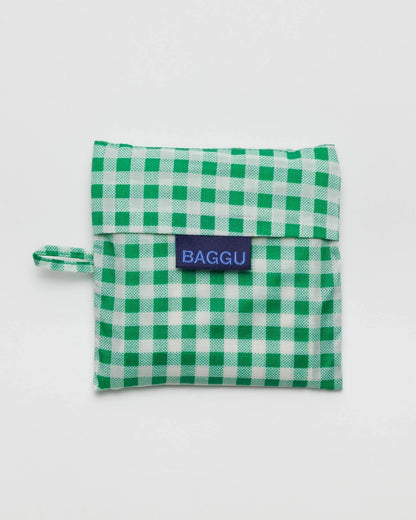 Standard Reusable Bag - Green Gingham [PRE ORDER]