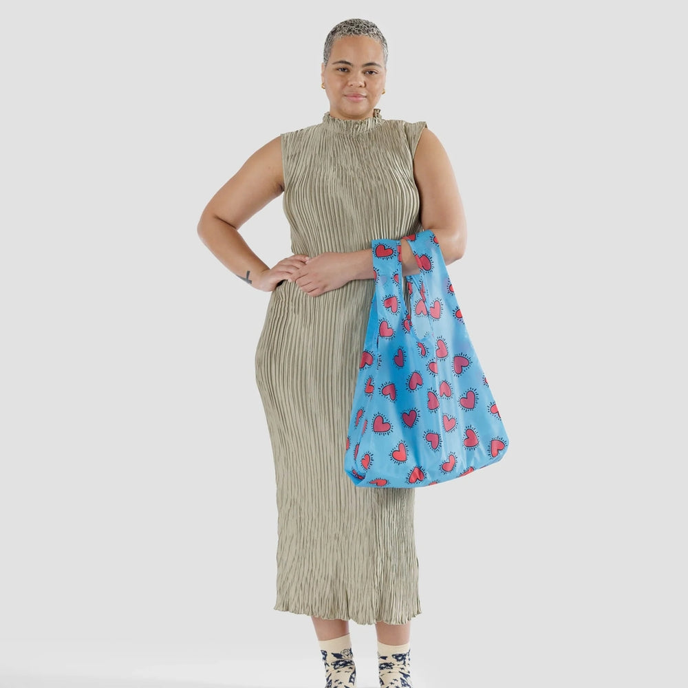 Standard Reusable Bag - Keith Haring Hearts
