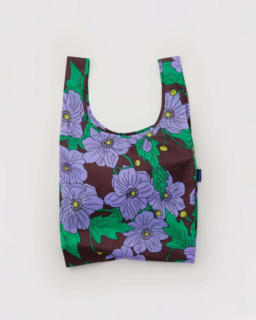Standard Reusable Bag - Maroon Poppy