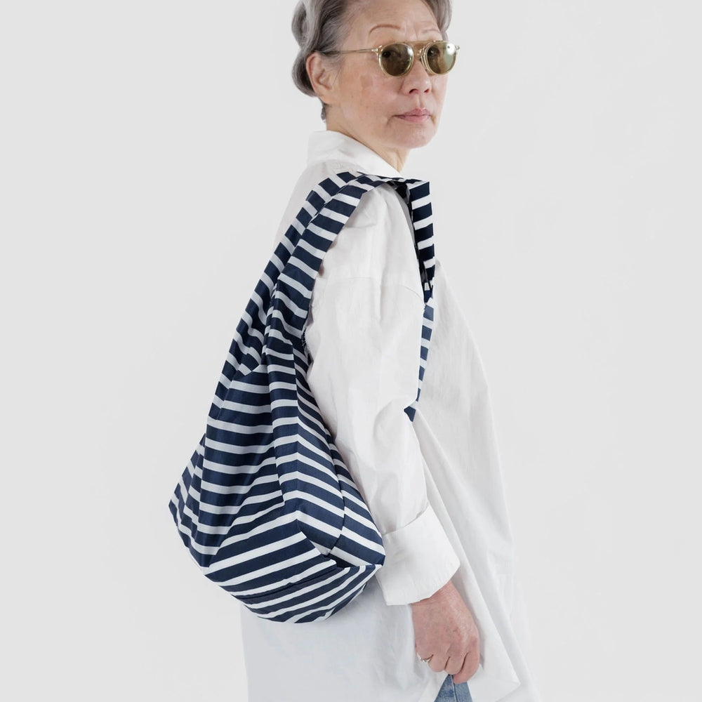 
                      
                        Standard Reusable Bag - Navy Stripe
                      
                    