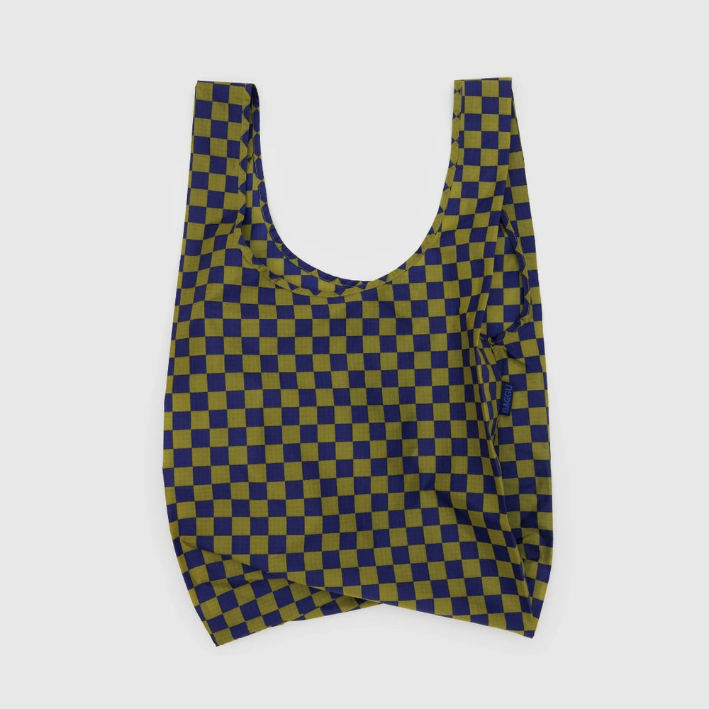 Standard Reusable Bag - Pear Navy Check