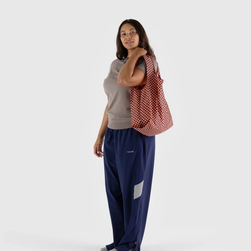 
                      
                        Standard Reusable Bag - Pink Brown Check
                      
                    