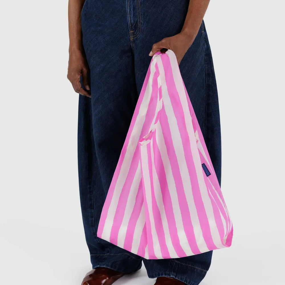 Standard Reusable Bag - Pink Painted stripe