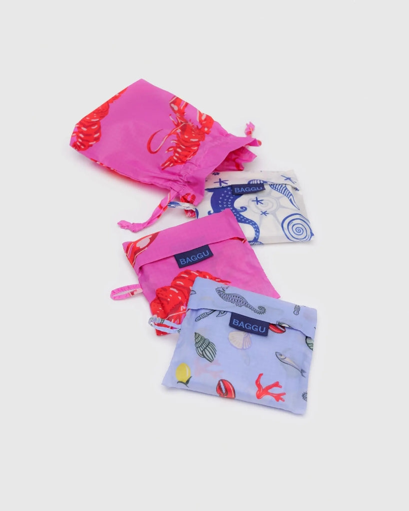 Standard Reusable Bags Set of 3 - Sea Creatures [PRE ORDER]