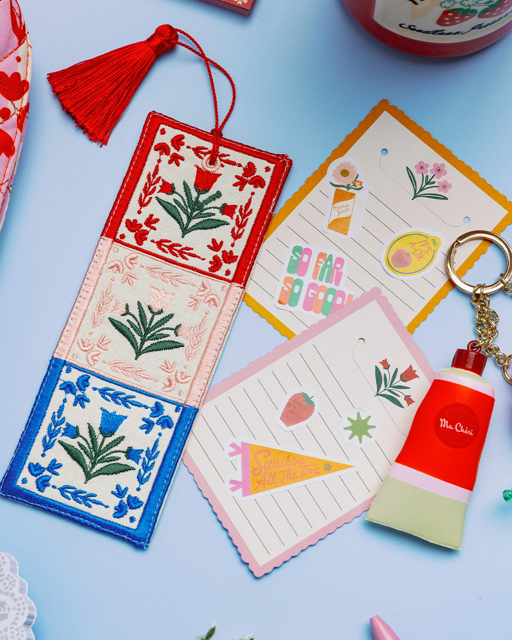 Embroidered Bookmark - Folk Floral [PRE ORDER]