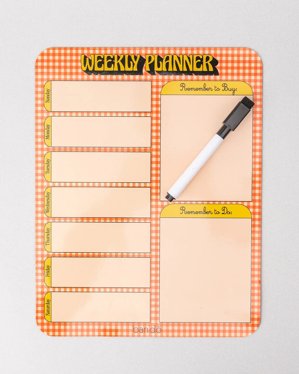 Dry Erase Task Manager - Weekly Planner [PRE ORDER]