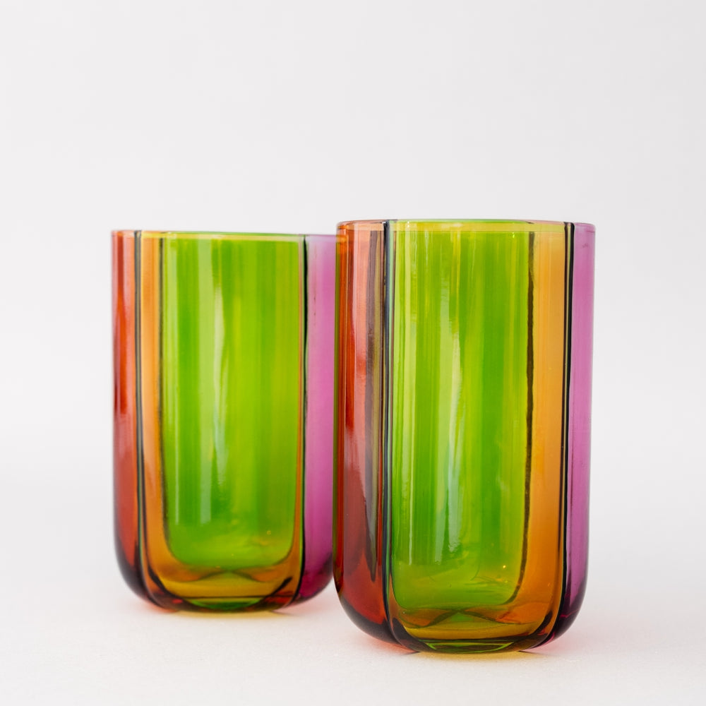 High Ball Glasses - Colorblock [PRE ORDER]