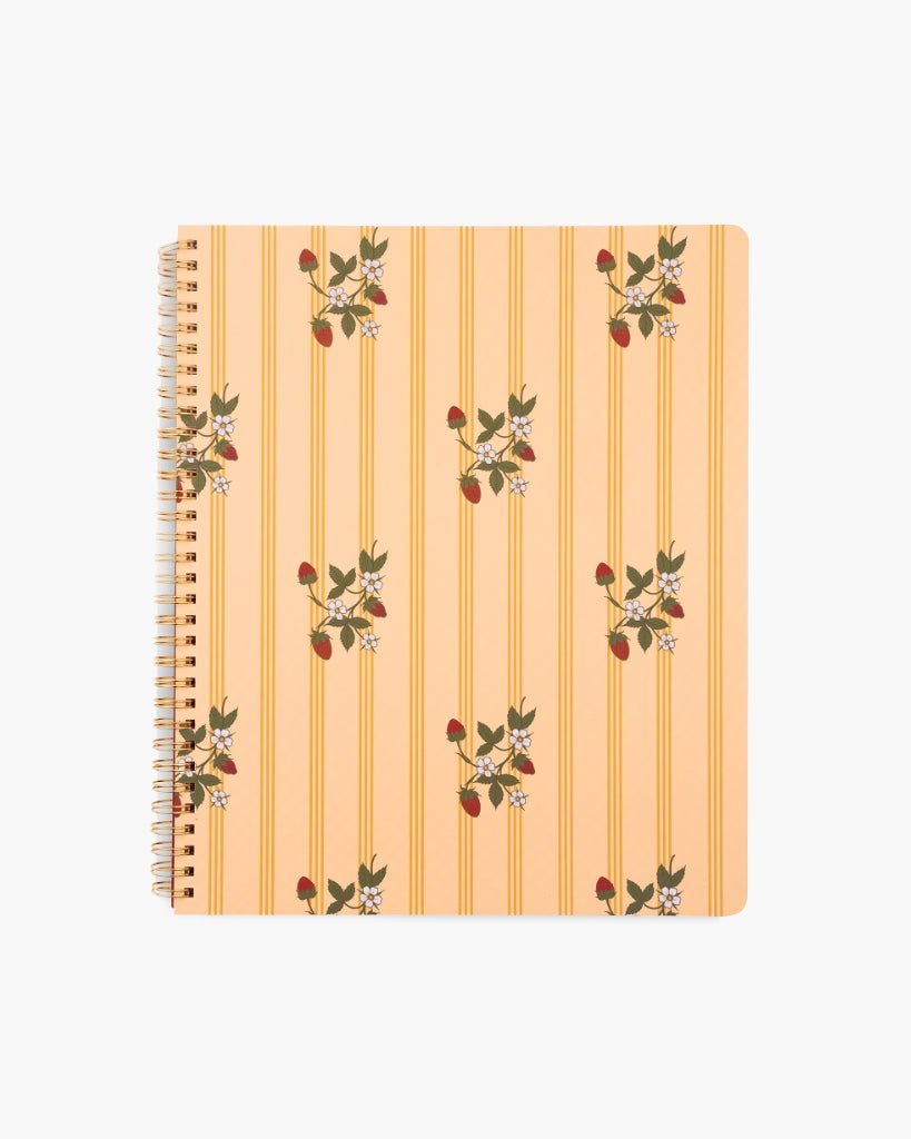 Rough Draft Large Notebook - Floral Stripe [PRE ORDER]