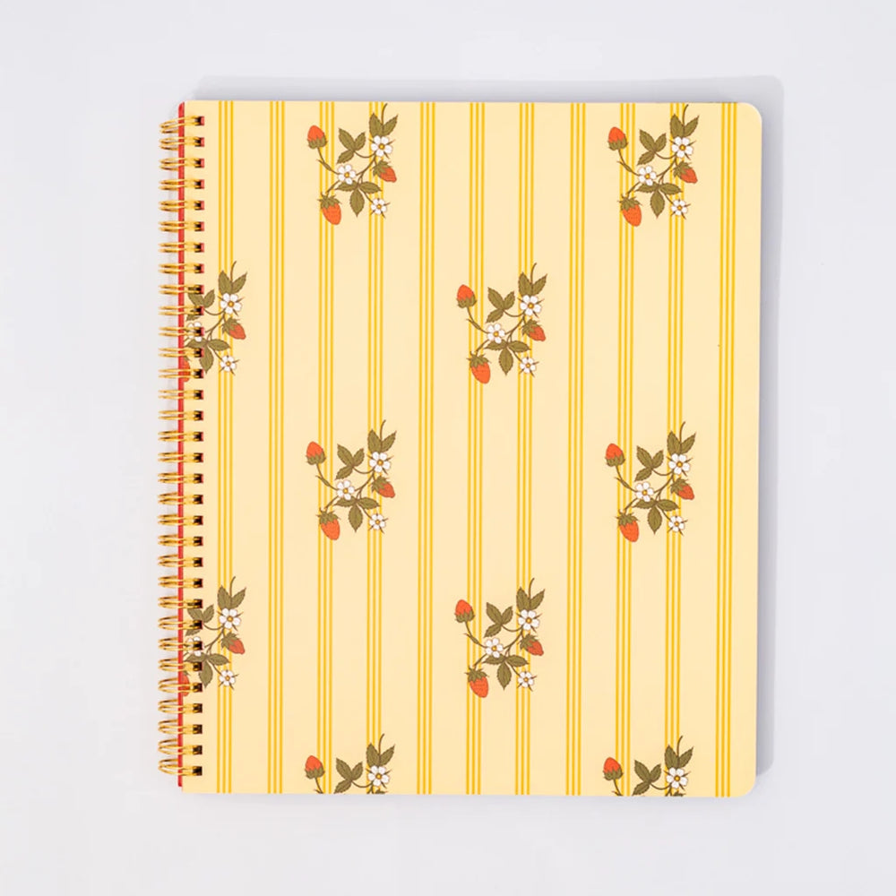 Rough Draft Large Notebook - Floral Stripe [PRE ORDER]