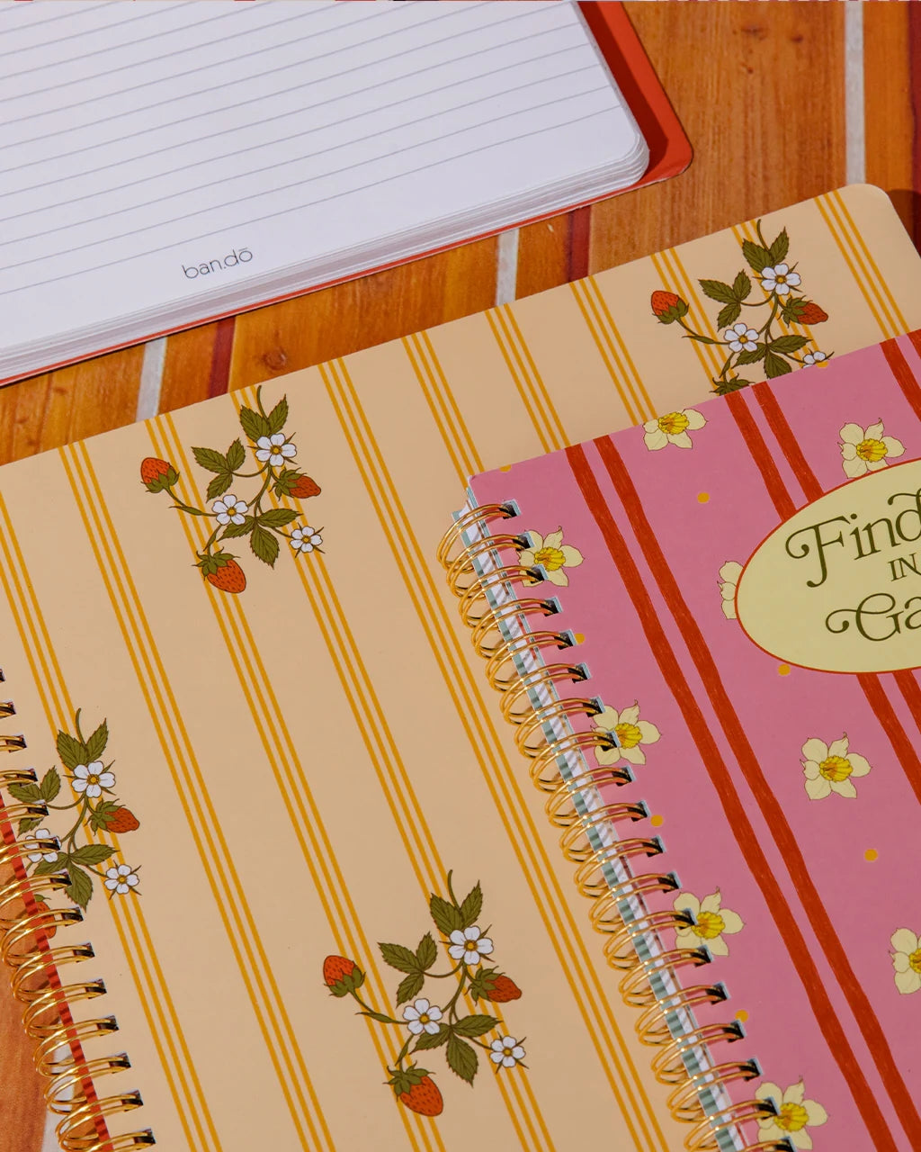 Rough Draft Large Notebook - Floral Stripe [PRE ORDER]