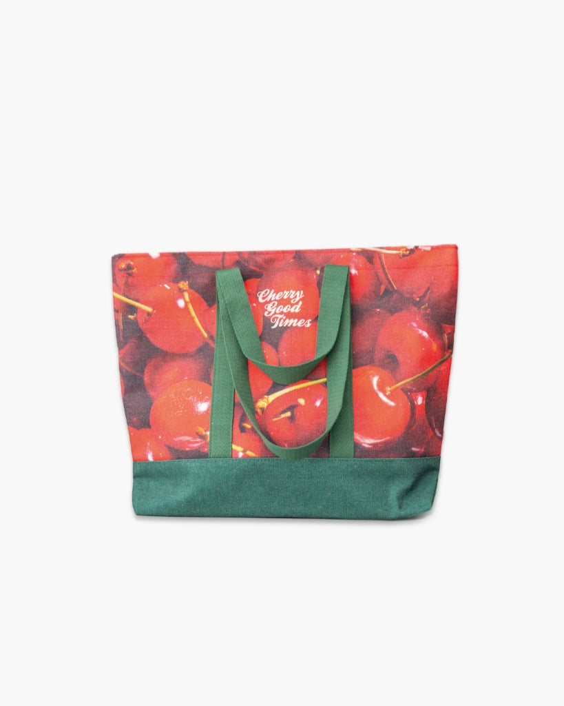 Large Canvas Tote Bag - Cherries [PRE ORDER]