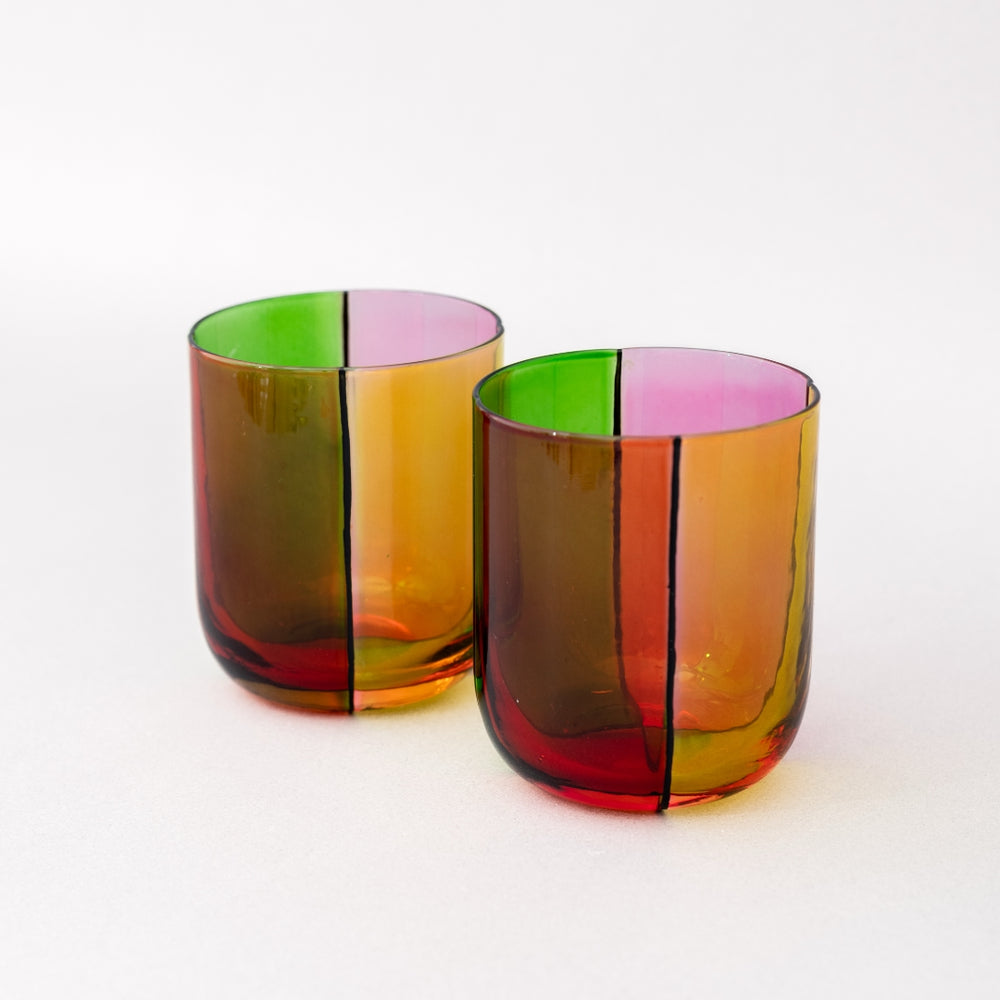 Low Ball Glasses - Colorblock [PRE ORDER]