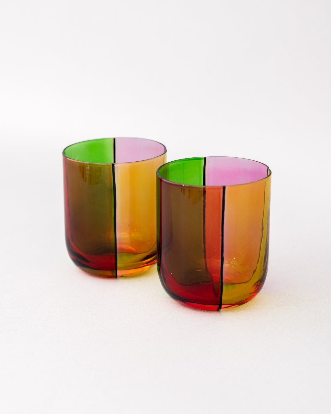 Low Ball Glasses - Colorblock [PRE ORDER]