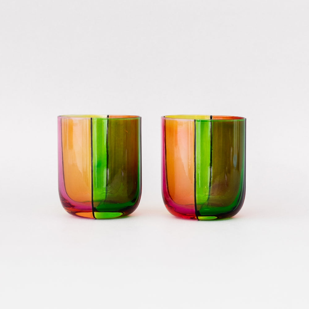 Low Ball Glasses - Colorblock [PRE ORDER]