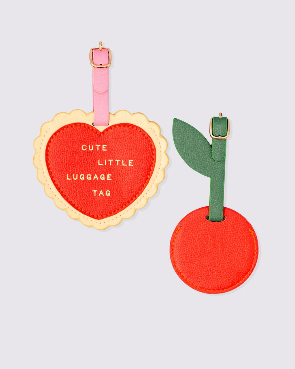 The Getaway Luggage Tag Set - Heart & Cherry [PRE ORDER]
