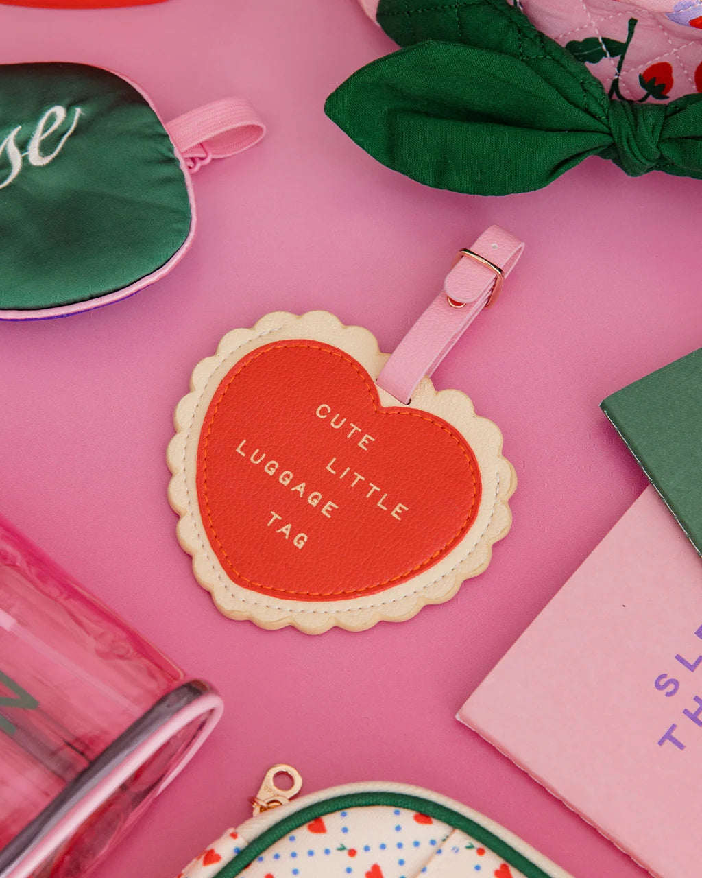The Getaway Luggage Tag Set - Heart & Cherry [PRE ORDER]