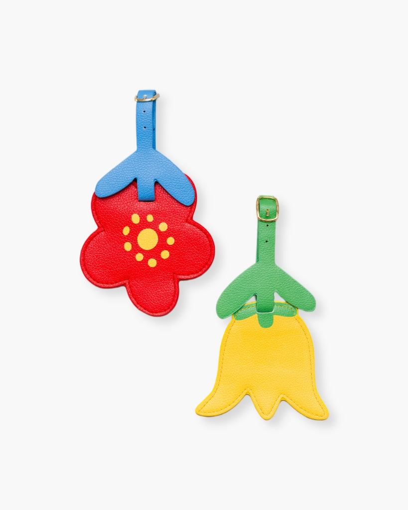 The Getaway Luggage Tag Set - Flowers [PRE ORDER]
