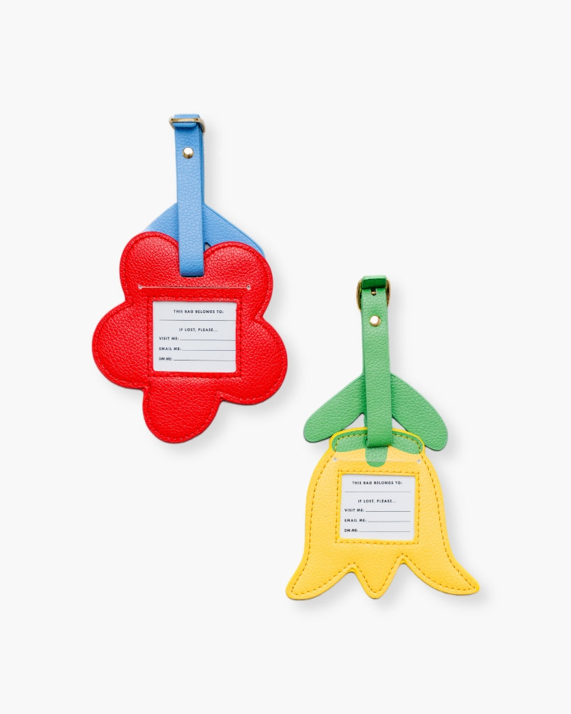 The Getaway Luggage Tag Set - Flowers [PRE ORDER]