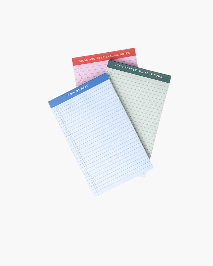 Mini Legal Pad Set - Serious Notes [PRE ORDER]