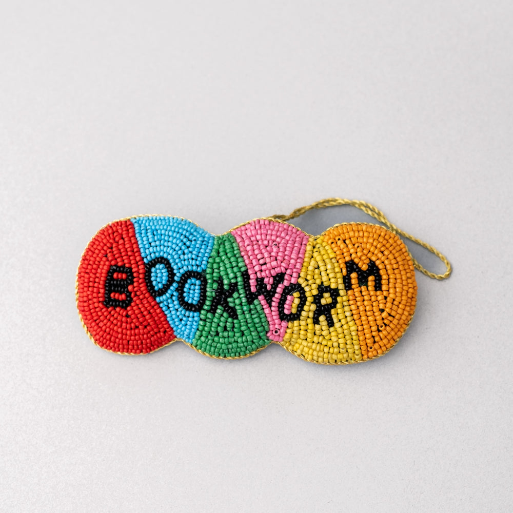 Beaded Ornament - Bookworm [PRE ORDER]