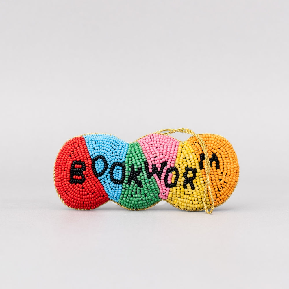 Beaded Ornament - Bookworm [PRE ORDER]