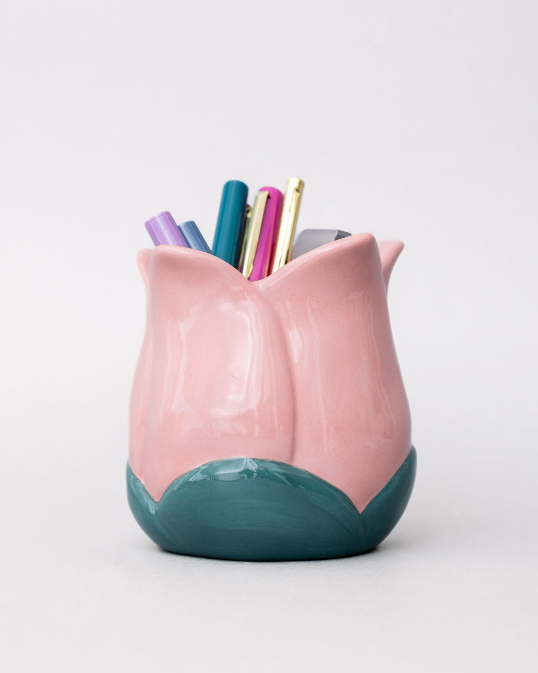 Ceramic Pencil Cup - Pink Tulip [PRE ORDER]