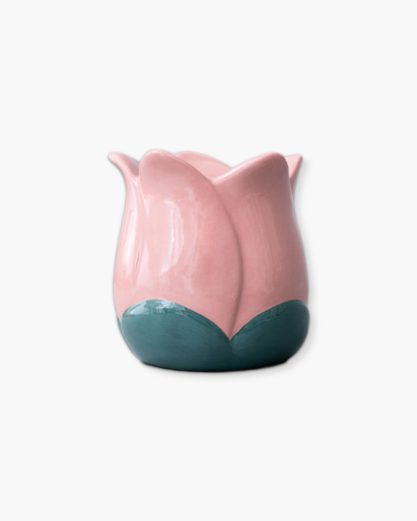 Ceramic Pencil Cup - Pink Tulip [PRE ORDER]