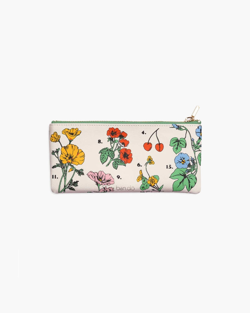 ban.do Get It Together Pencil Pouch Botanical Cream A Little Bird