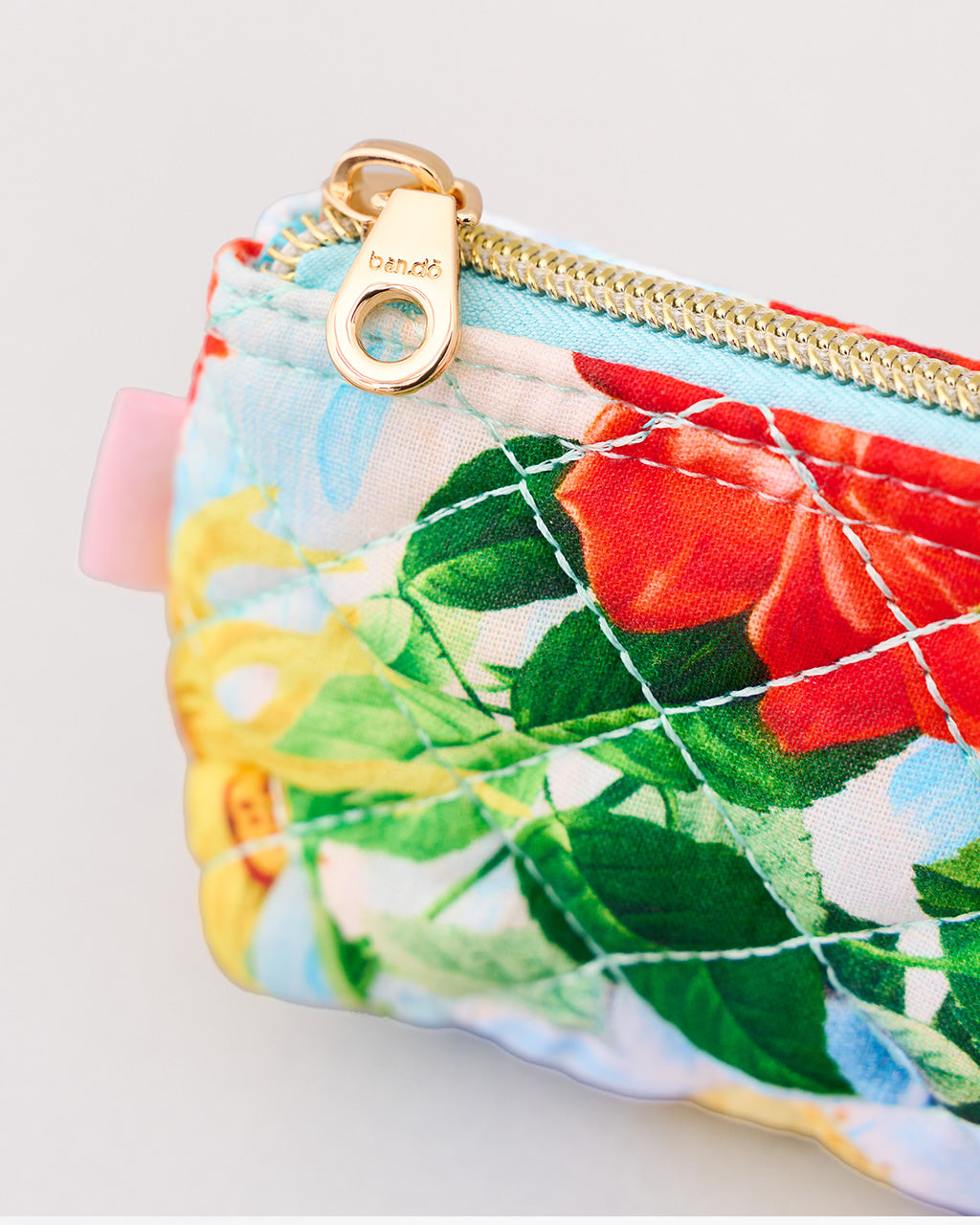 Quilted Pencil Pouch - Oil Paint Floral [PRE ORDER]