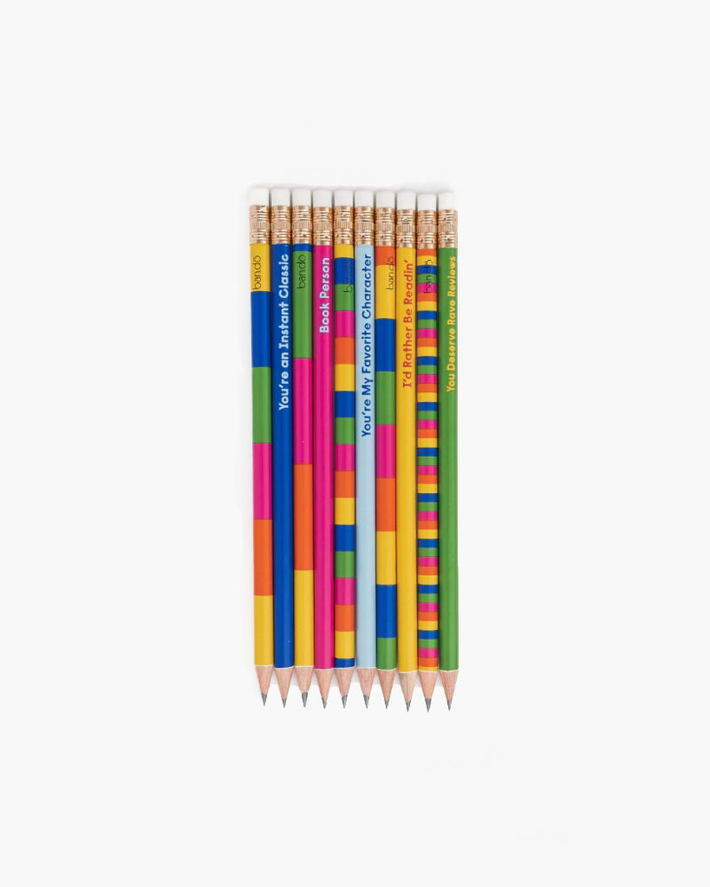 Write On Pencil Set - Rather Be Readin'