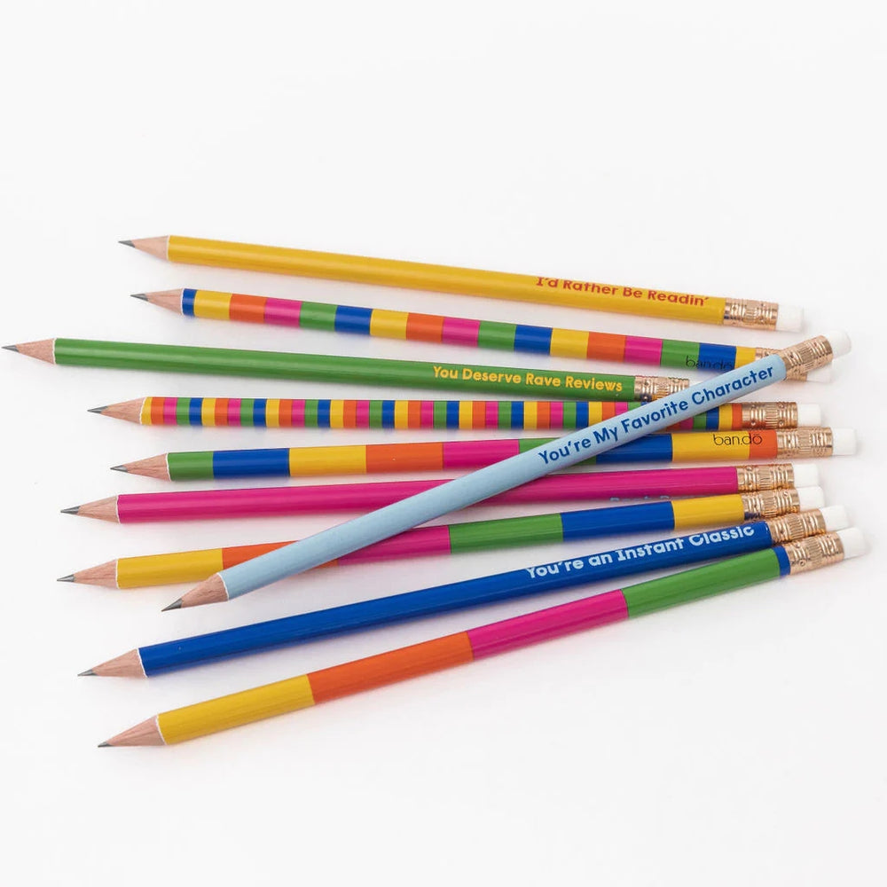 Write On Pencil Set - Rather Be Readin'