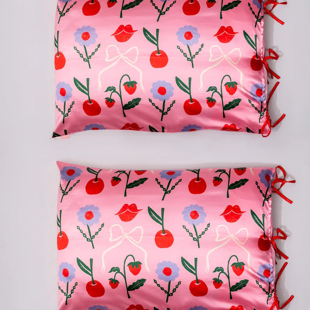 Pillow Case Set - Cherry Lips [PRE ORDER]