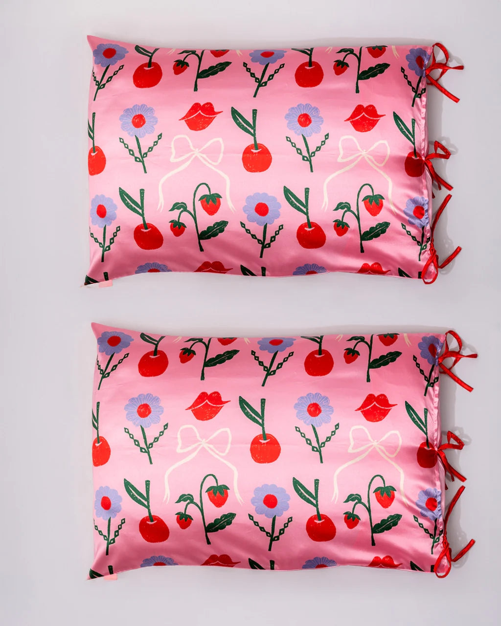 Pillow Case Set - Cherry Lips [PRE ORDER]