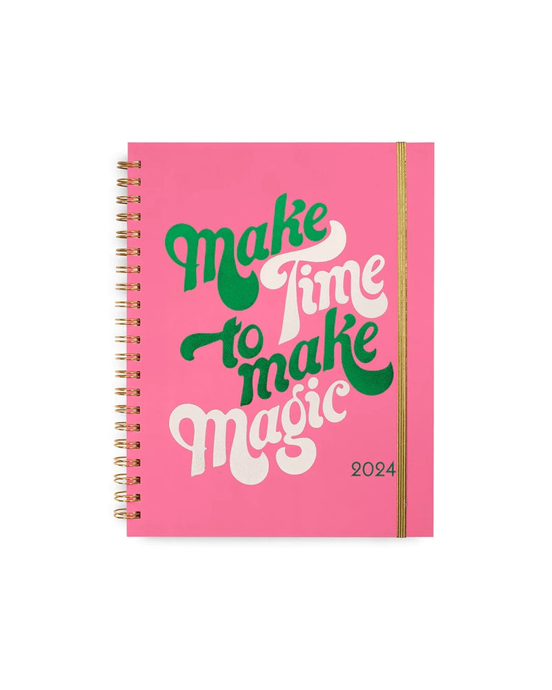 
                      
                        12-Month Soft Cover Planner Large 2024 - Make Time To Make Magic
                      
                    