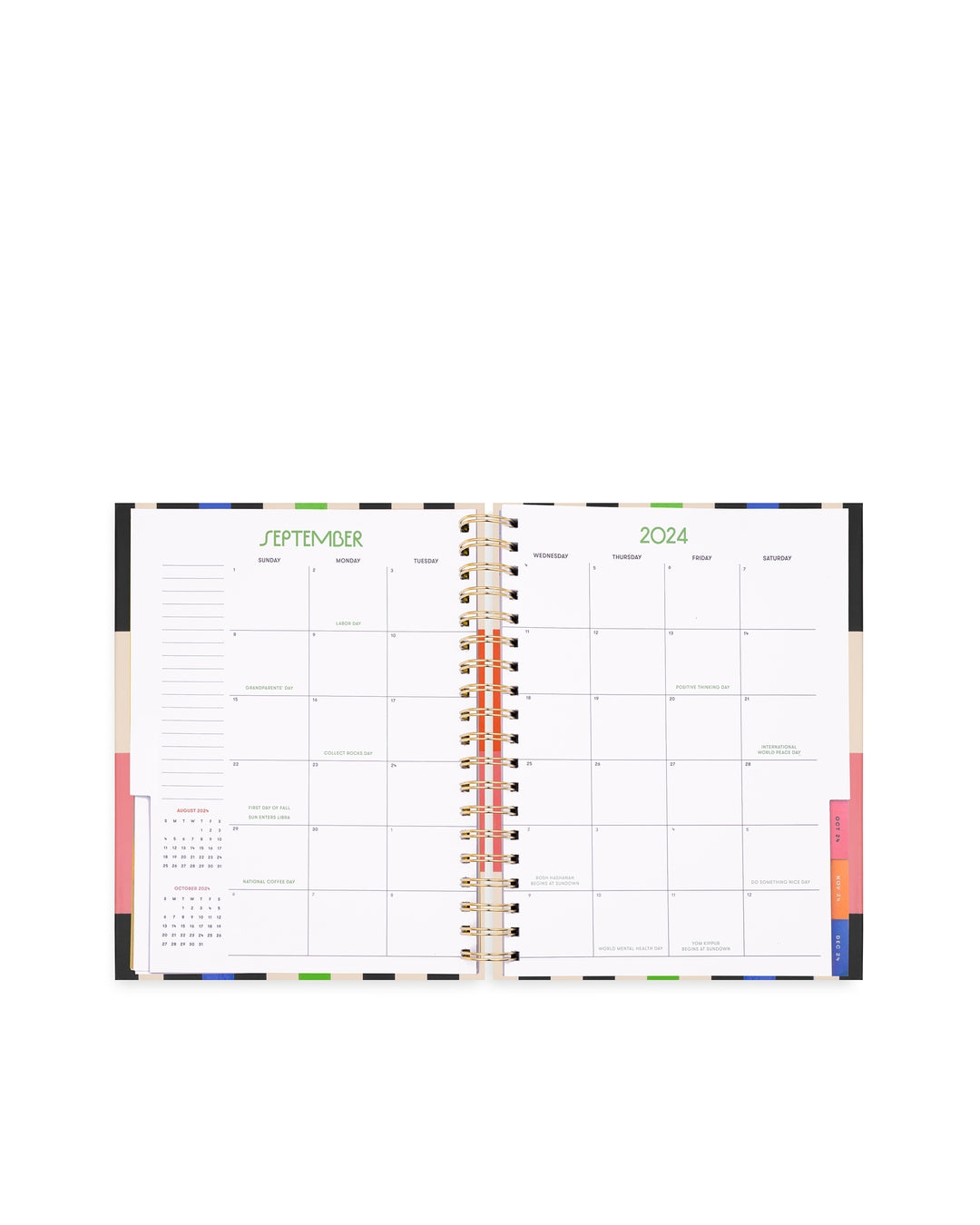 17-Month Planner [2024/2025] Medium - Black Stripes [PRE ORDER]