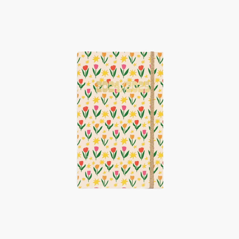 17-Month Planner [2024/2025] Classic - Cream Tulips